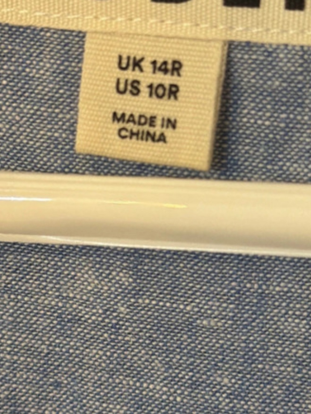 Boden Light Blue Chambray Midi Dress with Embroidered Trim - Picture 4 of 6